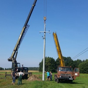 Wymiana słupów elektrycznych Międzyrzec Podlaski